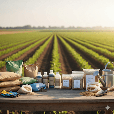 Quality agricultural inputs including seeds, fertilizers and crop protection products for farmers
