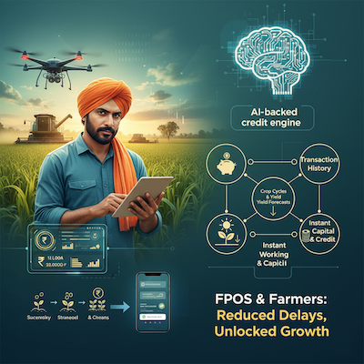 AI-based credit scoring and instant working capital solution for farmers and FPOs